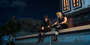 An optional scene with Noctis and Prompto at the motel in Leide.