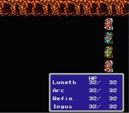 Vittoria in Final Fantasy III. (NES)