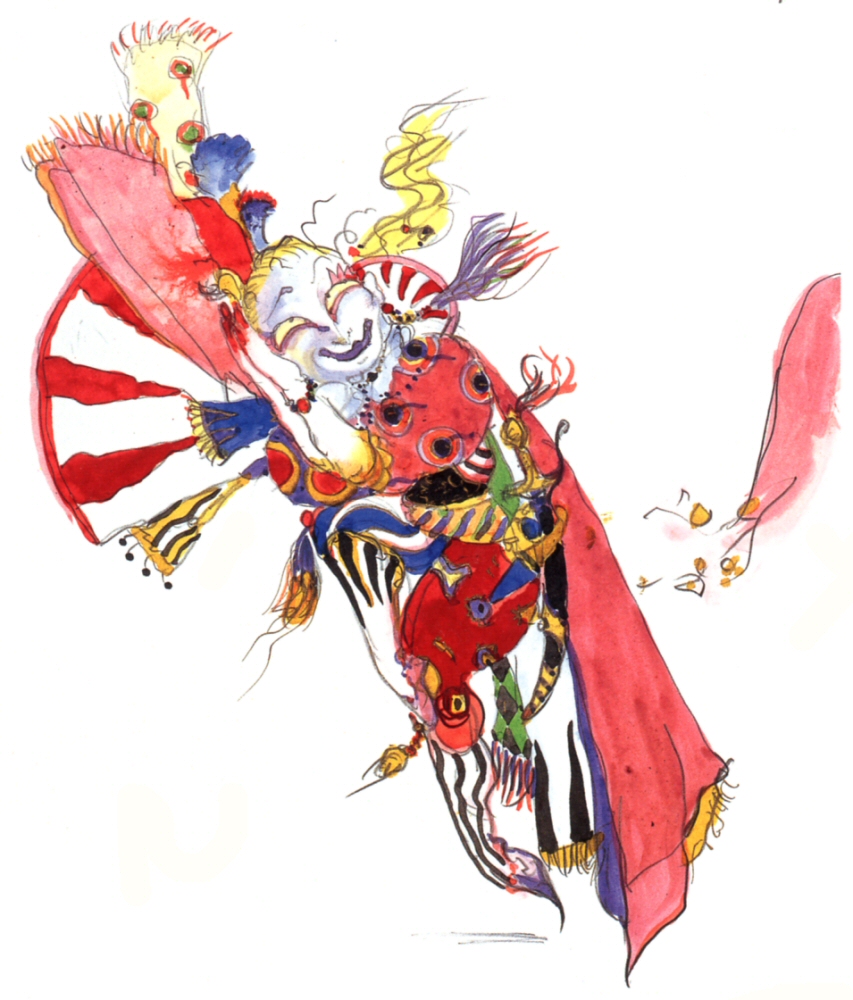 yoshitaka amano final fantasy 6 kefka