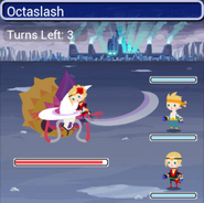 Octaslash in-battle in Final Fantasy Airborne Brigade.