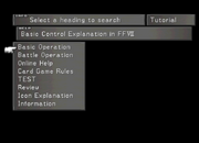 FFVIII TutorialMenu