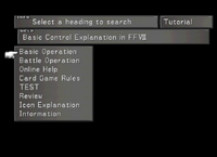 FFVIII TutorialMenu