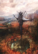 Concept art of Oerba with the Pulse Vestige before the war.