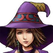 Yuna's Black Mage portrait.