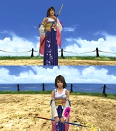 Yuna's victory pose.