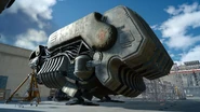 Боевой корабль на базе.