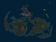 Areas labeled as Goblin Island, indicated by highlights.