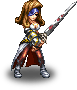 FFBE Beatrix Enemy Sprite. 