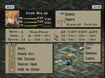 Menu Tactics Final Fantasy Wiki Fandom