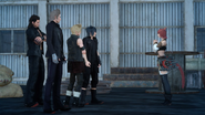 Yjhimei meets Noctis and the retinue in FFXV