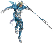 Render of Kain's EX Mode, based on his appearance as a Holy Dragoon.