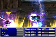 Lightning in Final Fantasy VII.