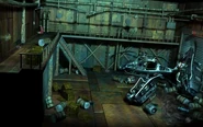 The carrier section of the sunken Gelnika in Final Fantasy VII.