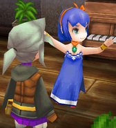 Luneth and the Dancing Girl in Final Fantasy III (PC).