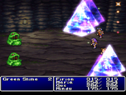 Esuna cast on the party in Final Fantasy II (PS).