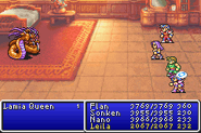 Leila under Confusion in Final Fantasy II (GBA).