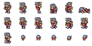 Set of Firion's sprites.