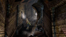 The stairway.