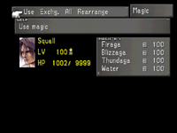 FFVIII Magic Menu 1