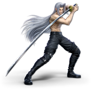 Sephiroth's coatless fighter portrait