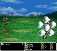 Shield cast on the enemy party in Final Fantasy II (PS).