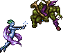 Final Fantasy VI boss sprite alongside Final Fantasy VI Ifrit.