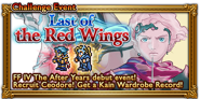 Global event banner for "Last of the Red Wings".