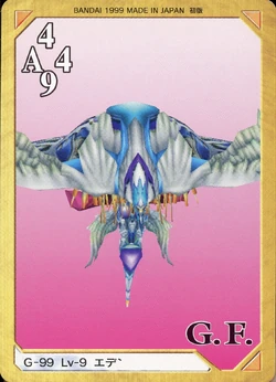 Final Fantasy VIII Bandai Carddass Masters Triple Triad - Back 099