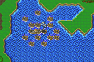 Xezat's Fleet on the World Map (GBA).