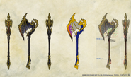 Bahamut-themed arms.