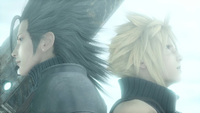 FFVIIAC Zack incoraggia Cloud