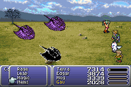 Terra under Confusion in Final Fantasy VI (GBA).