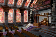 Inside of the church in Final Fantasy IX.