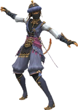 Mithra Blue Mage in Artifact Armor.