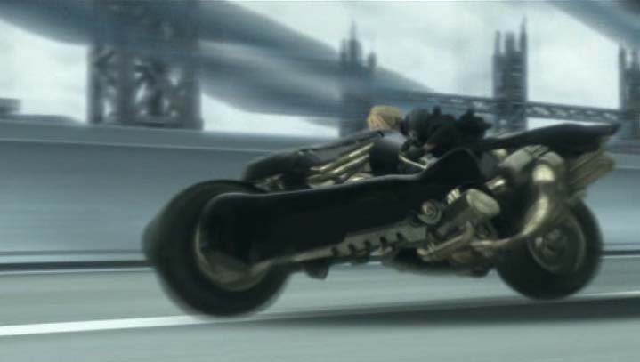 cloud strife advent children motorcycle