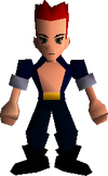 Field model of Johnny from Final Fantasy VII.