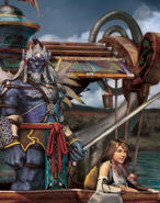 Kimahri Ronso with Summoner Yuna.