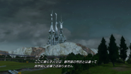 A far-off view of the Temple from Lightning Returns.