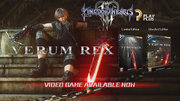 Verum Rex fictional game advert from Kingdom Hearts III