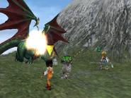 Vivi attacking in Final Fantasy IX.