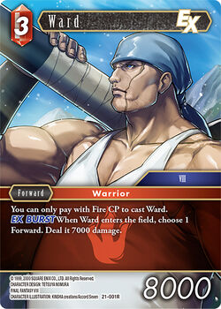 ファイナルファンタジーTCG WARD ZABAC Lv-10 Final Fantasy 8 VIII Trading Card Carddass 33 Normal Ward