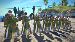 All summoners (race/gender) in their artifact armor.