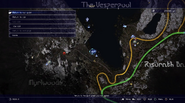 Vesperpool rainbow frog location map from FFXV