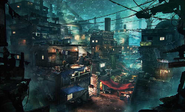 Concept art for Final Fantasy VII Remake.