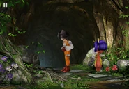 Garnet and Eiko at the shrine.