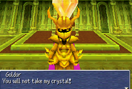 Goldor with his gold Crystal.