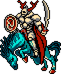 Odin's "Protective Light" Sprite (NES).