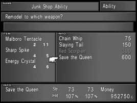 Junk Shoo ability from FFVIII Remastered
