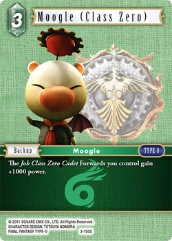 Moogle (Class Zero Cadet) [3-150S] Opus series card.