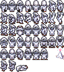 Umaro's battle sprites (SNES/PSX/GBA).